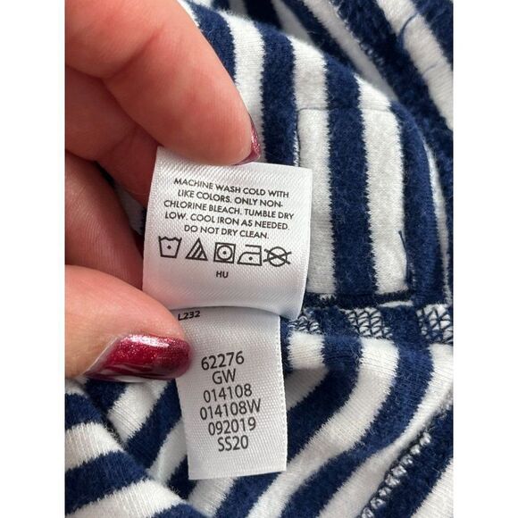 Hanna Andersson Striped Long Sleeve Button Front Shirt Boys 0-3 Months 50 cm - Picture 6 of 6